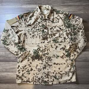German Bundeswehr Tropentarn Camo Military Jacket Army Desert Size Large Reg